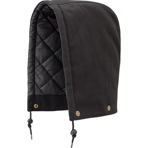 538BK Capuchon pour parka, blouson aviateur ou combinaison de s&eacute;curit&eacute; matelass&eacute;e, Noir, Coton Sidevic Inc.