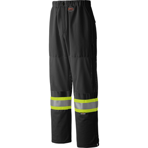 6003BKP Pantalon de s&eacute;curit&eacute; routi&egrave;re, Polyester, Petit, Noir Sidevic Inc.