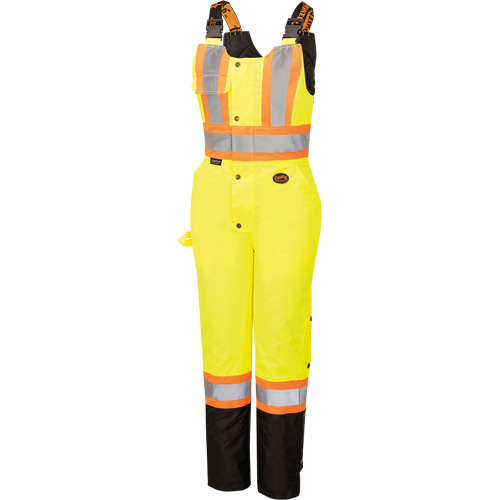 5041BBW Combinaison de s&eacute;curit&eacute; imperm&eacute;able haute visibilit&eacute; pour femmes, Polyester, T-petit, Noir/Jaune lime haute visibilit&eacute; Sidevic Inc.
