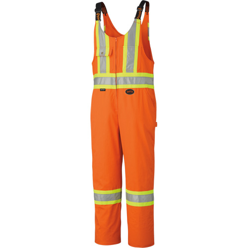 6617ZT Combinaison de s&eacute;curit&eacute; haute visibilit&eacute; avec fermeture &agrave; glissi&egrave;re sur la jambe, Poly-coton, 40 (grand taille), Orange haute visibilit&eacute; Sidevic Inc.