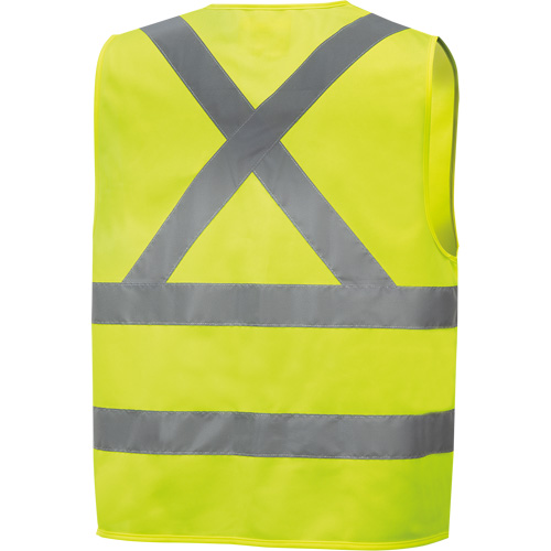 6886 Veste de s&eacute;curit&eacute; haute visibilit&eacute; en tricot chaîne, Jaune lime haute visibilit&eacute;, Petit, Polyester Sidevic Inc.