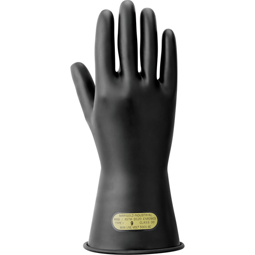 Gants isolants pour travaux &eacute;lectriques, ASTM classe 00, Taille 8,5, 11" lo Sidevic Inc.