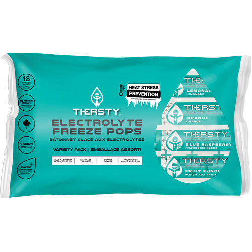 Hydration Drink Freeze Pops, Frozen, Mixed Flavours Sidevic Inc.