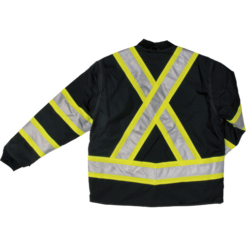 Manteau de s&eacute;curit&eacute; 4-en-1 en tissu ind&eacute;chirable, Polyester, Noir, Petit Sidevic Inc.