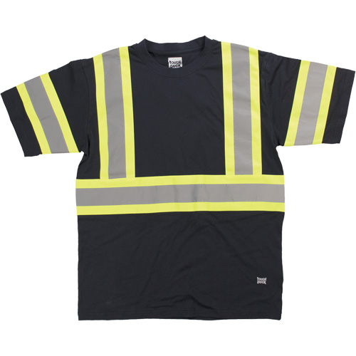 Chemise de s&eacute;curit&eacute; &agrave; manches courtes, Coton, T-petit, Noir Sidevic Inc.
