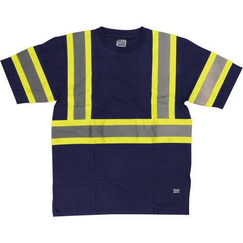 Chemise de s&eacute;curit&eacute; &agrave; manches courtes, Coton, T-petit, Bleu marin Sidevic Inc.