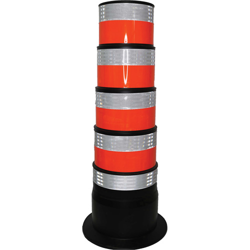 Channelizer, 47.25" High, Orange/White Sidevic Inc.