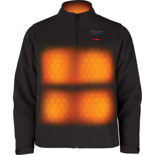 Manteau chauffante M12 ToughShell avec pile, Hommes, Petit, Noir Sidevic Inc.