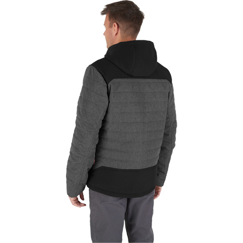 Veste chauffante M12 QuietShell avec pile, Hommes, Petit, Gris Sidevic Inc.