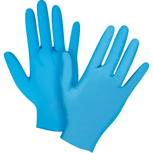 Emballages de gants jetables pour machine distributrice, Petit, Nitrile, 4,5 mils, Sans poudre, Bleu, Classe 2 Sidevic Inc.