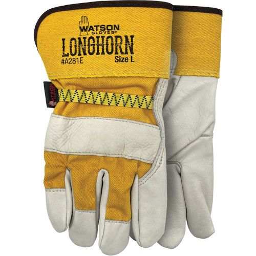 Longhorn Gloves, Large, Grain Cowhide Palm Sidevic Inc.