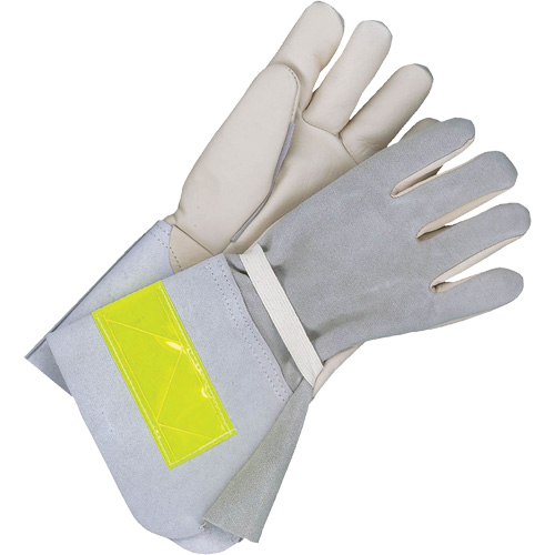 Gants de travail doubl&eacute;s avec poignet de 5", Cuir fleur de vache, Taille 10 Sidevic Inc.