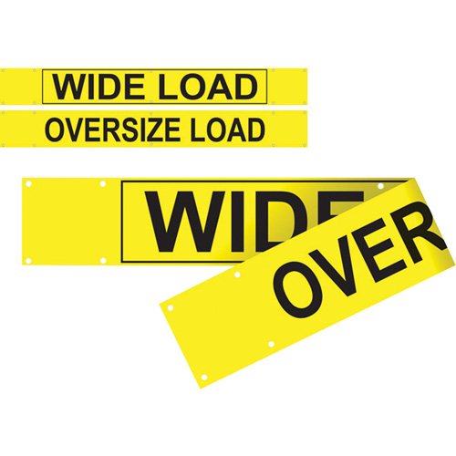 Banni&egrave;re wide load/oversized load &agrave; deux c&ocirc;t&eacute;s, Vinyle, 96" la x 12" h Sidevic Inc.