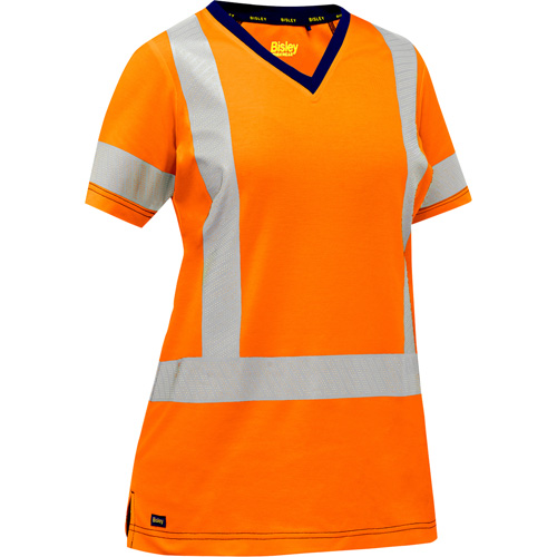 Bisley&reg; Women's X-Back Short Sleeve Shirt, Poly-Cotton, Small, High Visibility Orange Sidevic Inc.