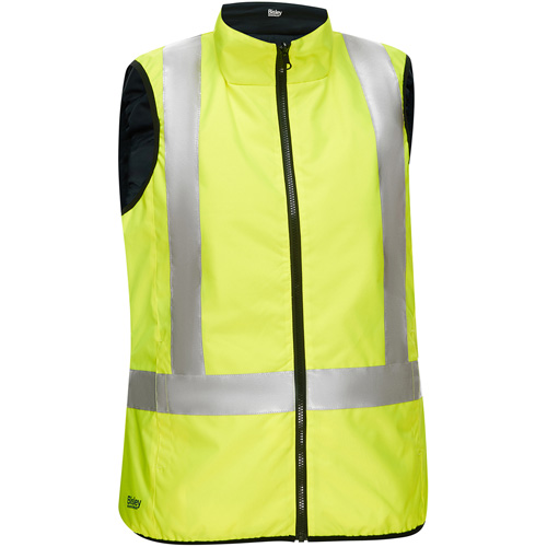 Bisley&reg; X-Back Women's Contoured Reversible Puffer Vest, High Visibility Lime-Yellow, Small, Polyester Sidevic Inc.