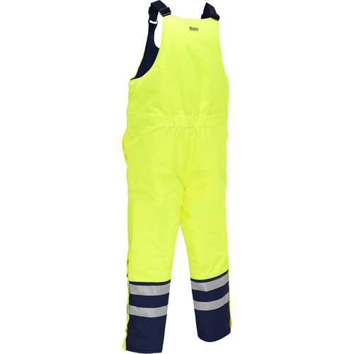 Bisley&reg; Extreme Cold Bib Overall, Polyester, Small, High Visibility Lime-Yellow Sidevic Inc.