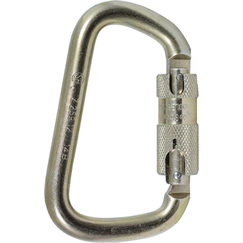 CP-03015-1 Zinc Plated Carabiner with 1" Gate Opening, Steel Sidevic Inc.