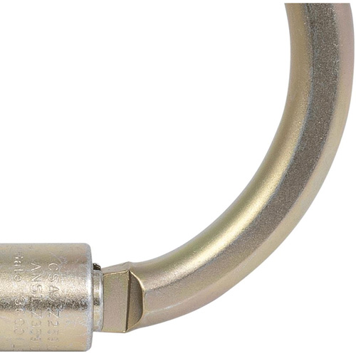 CP-04011-1 Zinc Plated Carabiner with 2" Gate Opening, Steel Sidevic Inc.