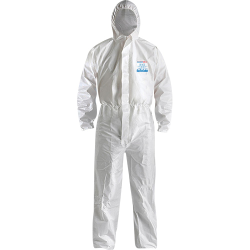 Combinaison CoverMe XP1800 de type 5/6 avec capuchon, Moyen, Blanc, Microporeux Sidevic Inc.