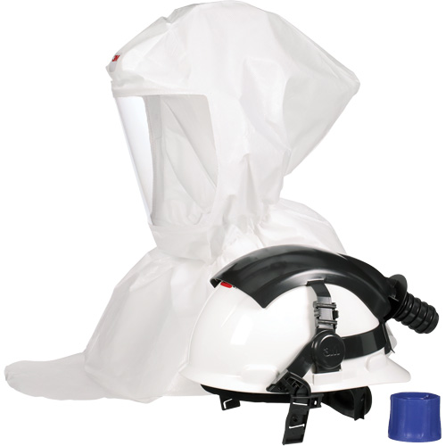 Cagoule pour peintre Versaflo s&eacute;rie S S-767 avec voile interne et casque, Standard, Casque rigide, Bavette Simple Sidevic Inc.