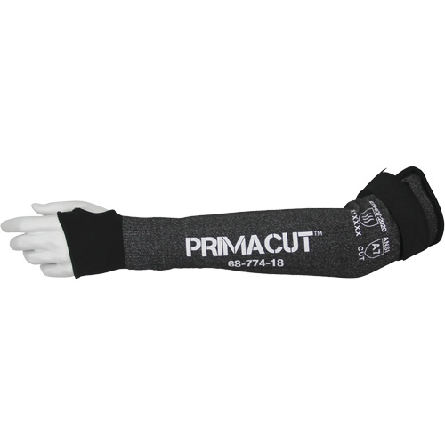 PrimaCut 68-774 Cut-Resistant Sleeve, HPPE, 18", ASTM ANSI Level A7/EN 388 Level F, Grey Sidevic Inc.