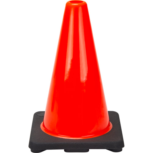 C&ocirc;ne de signalisation de premi&egrave;re qualit&eacute;, 12", Orange Sidevic Inc.