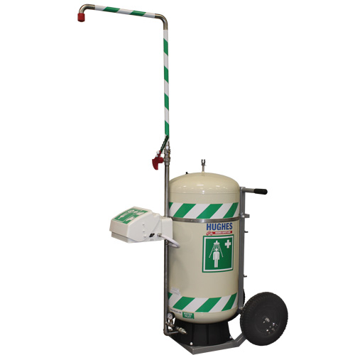 Mobile Self-Contained Emergency Safety Shower with Eye & Face Wash, 30 gal. Capacity, Meets None Sidevic Inc.