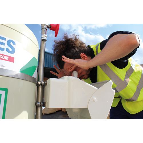 Mobile Self-Contained Emergency Safety Shower with Eye & Face Wash, 30 gal. Capacity, Meets None Sidevic Inc.
