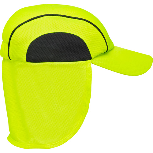 Chapeaux de refroidissement avec voiles pour le cou, Lime haute visibilit&eacute; Sidevic Inc.