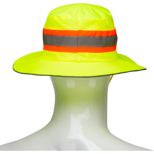 Chapeau de p&ecirc;cheur &agrave; refroidissement par &eacute;vaporation, Lime haute visibilit&eacute; Sidevic Inc.