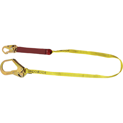 External Energy Absorber Lanyard with 2-1/4" Hook, 6', Snap Hook Center, Snap Hook Leg Ends, Polyester Sidevic Inc.