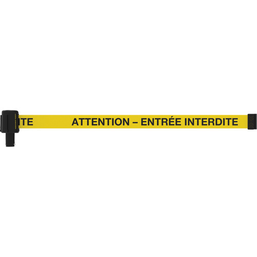 PLUS Banner, Attention - Entr&eacute;e Interdite, 15', Black and Yellow Tape Sidevic Inc.