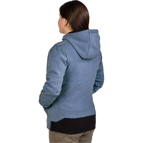 Chandail &agrave; capuchon chauffant M12 avec pile, Femmes, T-Grand, Bleu, Poly-coton Sidevic Inc.