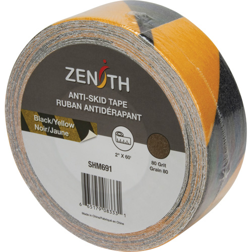 Anti-Skid Tape, 2" x 60', Black & Yellow Sidevic Inc.