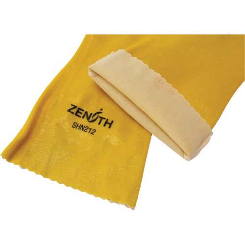 Rough-Finish Chemical-Resistant Gloves, Size 9, 14" L, PVC, Interlock Inner Lining, 47-mil Sidevic Inc.