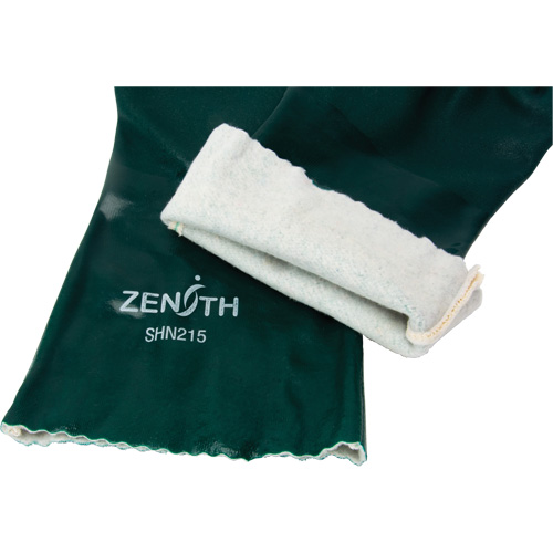 Gants verts &agrave; double enduit, 14" lo, PVC, Doublure en Jersey de coton, 70 mils Sidevic Inc.