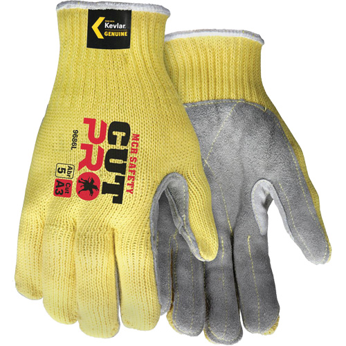 CutPro&reg; Cut Resistant Work Gloves with Split Leather Palm, Size Small, 7 Gauge, Kevlar&reg; Shell, ASTM ANSI Level A3 Sidevic Inc.