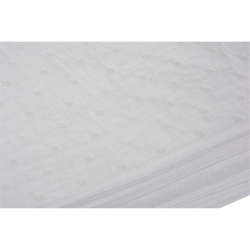 Feuilles absorbantes li&eacute;es, Huile seulement, 15" x 19", 10 gal. d'absorption Sidevic Inc.