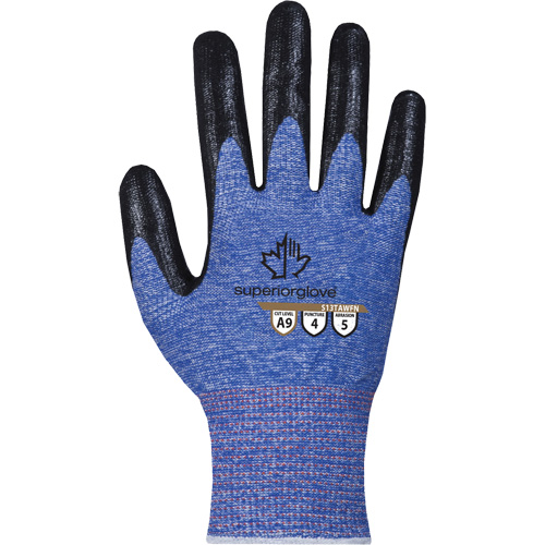 Extreme-Cut Glove, Size 7, 13 Gauge, Foam Nitrile Coated, TenActiv Shell, ASTM ANSI Level A9 Sidevic Inc.