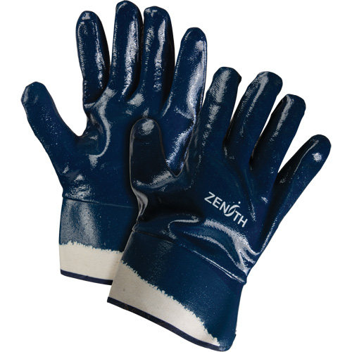 Heavyweight Safety Cuff Gloves, 11/2X-Large, Nitrile Coating, Cotton Shell Sidevic Inc.