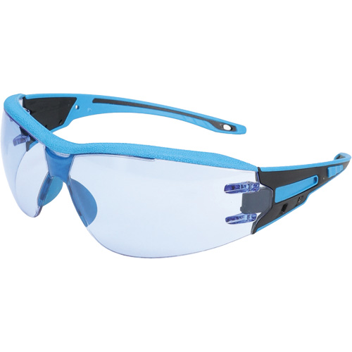Captain Metal Detectable Rimless Safety Glasses, Light Blue Lens, Anti-Fog/Anti-Scratch, ANSI Z87+/Meets/Exceeds CSA Z94.3 Sidevic Inc.