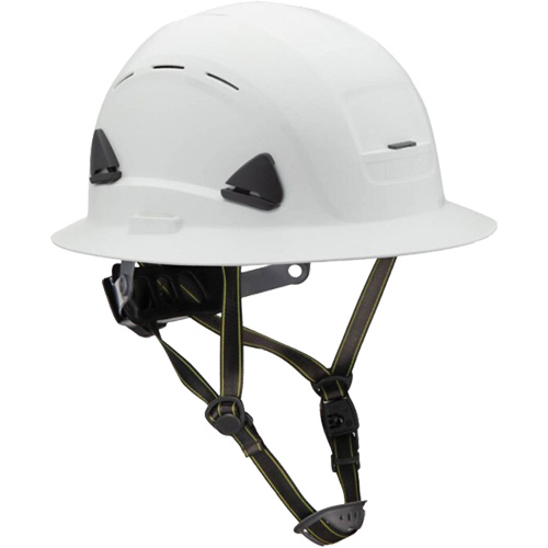 Casque Fibre Metal de style escalade avec bordure compl&egrave;te, R&eacute;pond aux normes CSA type 2, Suspension Rochet, Ventil&eacute; Sidevic Inc.