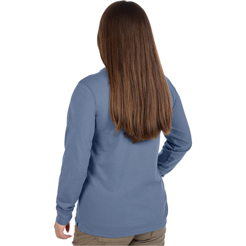 GRIDIRON Long Sleeve Pocket T-Shirt, Women's, X-Small, Blue Sidevic Inc.