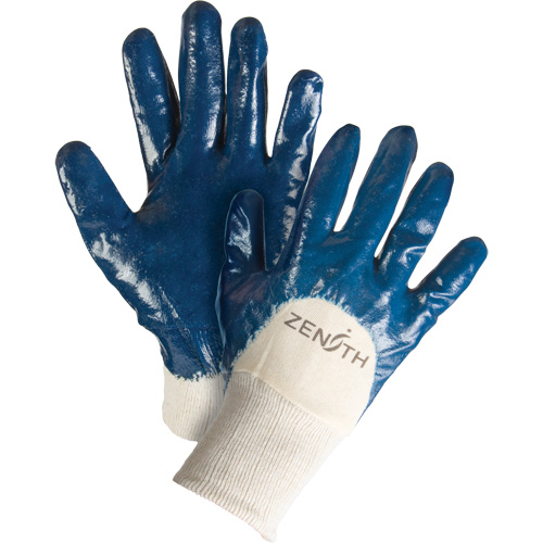 Gants &agrave; doublure interlock de poids moyen, 9/Grand, R&ecirc;vetement Nitrile, Enveloppe en Coton Sidevic Inc.