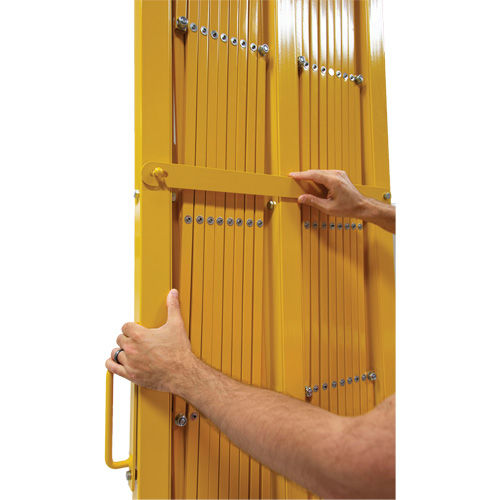 Expandable Barrier, 84" H x 20' L, Yellow Sidevic Inc.