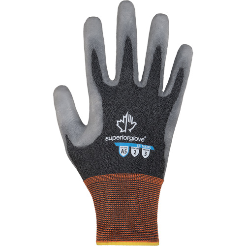 Gants de protection contre la coupe Dexterity PRO S21TAXRPU, Taille 5, Calibre 21, Rev&ecirc;tement Polyur&eacute;thane, Enveloppe en Nylon/TenActiv, ASTM ANSI niveau A5 Sidevic Inc.