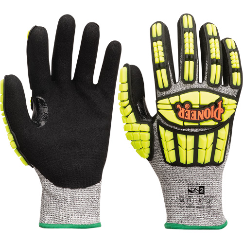Gants r&eacute;sistant aux coupures et chocs, Petit, Paume en Synth&eacute;tique, Poignet Poignet en tricot Sidevic Inc.