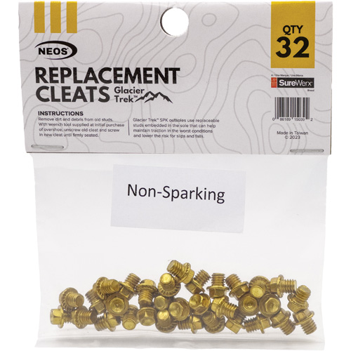 Glacier Trek Non-Sparking Replacement Cleats, Copper, Stud Traction, One Size Sidevic Inc.
