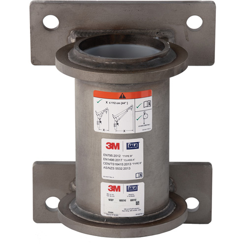 DBI-SALA&reg; Confined Space Wall Mount Base, Stainless Steel Sidevic Inc.