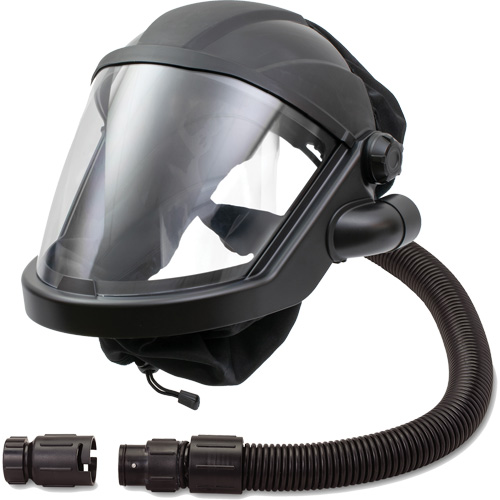 MAXSHIELD&reg; Supplied Air Respirator Shield & Flip-Front Welding with ADF & Flow Adapter, Universal, Facepiece Sidevic Inc.